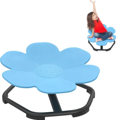 Image de YARDIN Carrousel Autisme Enfants Chaise tournante sensorielle Chaise tournante pour enfants Chaise jouet Formation Coordination physique et équilibre Tabouret tournant Carrousel tournant (Bleu)