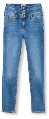 Productafbeelding van ALLEEN Damen Onlhush Hw Corsage Skinny DNM Ana, medium blauw denim, maat L / 30L