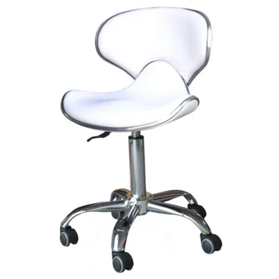 Produktbild von VALI Arbeitshocker Tattoohocker Drehhocker Kosmetikhocker Rollhocker Praxishocker Weiß
