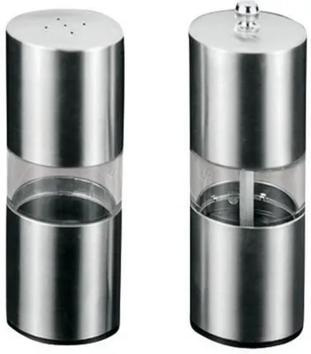 Image de Ensemble de pots à sel et à poivre avec moulin en céramique