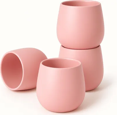 Produktbild von Japanisches Teebecher Set "Camellia Pink", modernes Design