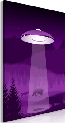 Produktbild von Italienischer Leinwand Leinwandbild - Ufo (1 Part) Vertical 20x30 cm Für Kinder n-A-0927-b-a