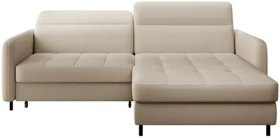 Produktbild von Elegantes Schlafsofa ZULEYKA – beige, rechte Ecke