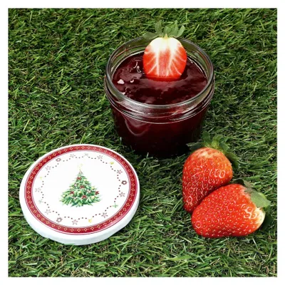 Produktbild von 40er Set Sturzgläser 230 ml mit Twist-Off-Deckel Weihnachtsdesign