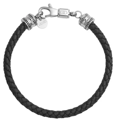 Produktbild von Schwarzes Lederarmband fü r Herren MLJ670