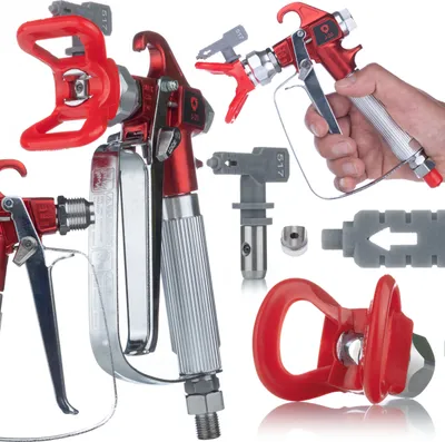 Obrázok produktu pre Rosfix Profesionálna Striekacia Pištoľ na Farby | Vrátane Trysky 517 a Krytu Trysky | 3000 Psi | 1/4” Pripojenie