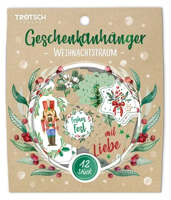 Produktbild von TRÖTSCH - Geschenkanhänger "Weihnachtstraum" : Weihnachtliche Anhänger für Weihnachtsgeschenke: Anhängeschilder Papieranhänger Weihnachtsanhänger