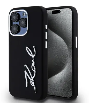 Zdjęcie produktu dla Etui Karl Lagerfeld Silicone Logo do iPhone 15 Pro czarny