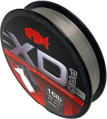 Produktbild von Spomb X Pro Braid Grey 0.18mm 24lbs - 300m geflochtene Angelschnur