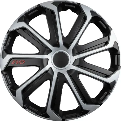 Produktbild von Z480652 Radkappen Radzierblenden SATZ (4Stück) 15 Zoll EVO schwarz-silber