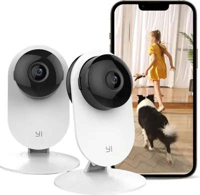Produktbild von 2 Stück YI ÜberwachungKamera Home 1080p Ip WLAN Innen Kamera APP für Smartphone