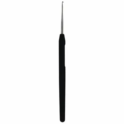 Produktbild von KnitPro Häkelnadel Aluminium Soft Grip 1,50mm Schwarz