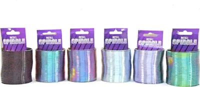 Produktbild von Kögler große Metall Spirale Treppenläufer Ø 6,6 cm metallic 6-fach sortiert