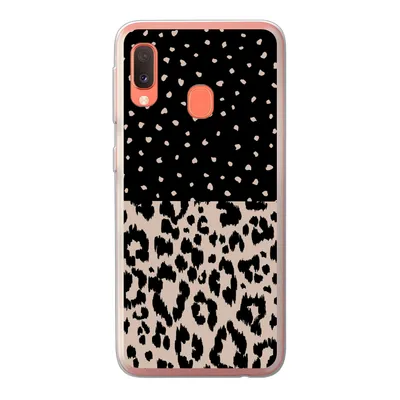 Produktbild von MuchoWow® Handyhülle Schutzhülle Hülle für Samsung Galaxy A20e Panther Druck - Tiere - Design Silikon Softcase Handy Hülle - Abdeckung