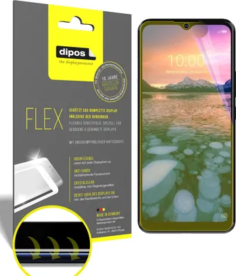 Produktbild von 2x Schutzfolie für ZTE Blade 20 5G Folie, 100% Displayabdeckung, dipos Flex