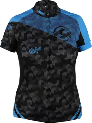 Produktbild von HAVEN Kurzarm Fahrradtrikot - SINGLETRAIL WOMEN - Schwarz/Blau XS