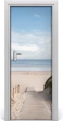 Produktbild von Tulup Türaufkleber 75x205 cm Dekorative Aufkleber Selbstklebend Wasserdichte Tapete Abnehmbar Schlafzimmer Wohnzimmer Wohnkultur - Weg zum Strand
