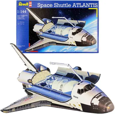 Produktbild von Revell Space Shuttle Atlantis, Spaceshuttle, Montagesatz, 1:144, Kunststoff, Fortgeschritten, 64 Stück(e)