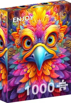 Produktbild von Enjoy Puzzle Puzzle 1000 Teile bunte Vogelillustration Karton