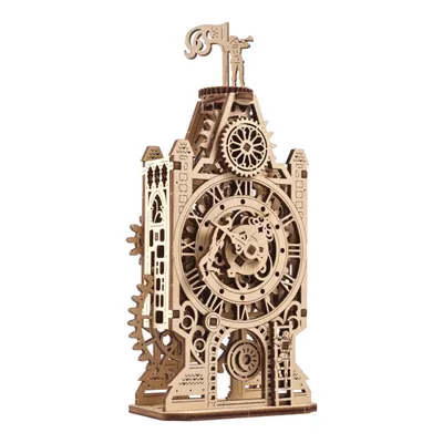 Produktbild von uGEARS Alter Uhrenturm 3D-Holzpuzzle
