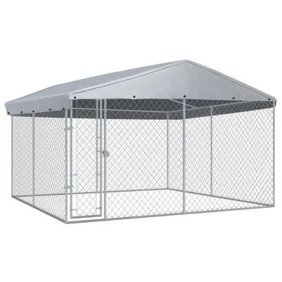 Immagine prodotto di VidaXL Cuccia per cani da esterno con tetto 382x382x225 cm