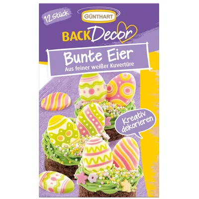 Produktbild von BackDecor Bunte Eier aus weißer Schokolade