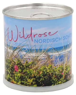 Duftkerze Wildrosenduft, 200 g, Sojawachs, 40 h Brenndauer