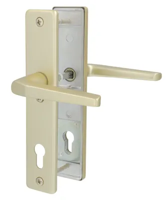 Produktbild von Alpertec Schutzbeschlag Tira Drücker/Knopf Aluminium neusilber 92 mm