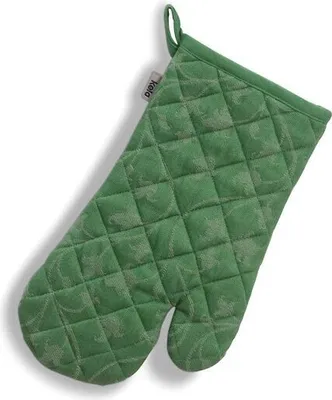 Imagen del producto de Kela KL-12817, guantes para horno Cora, 100% algodón, color verde claro/motivo verde, 310x180 cm