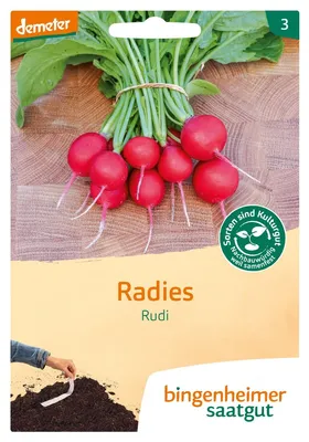 Produktbild von Bingenheimer Saatgut Radies Rudi Saatband 1 Stück