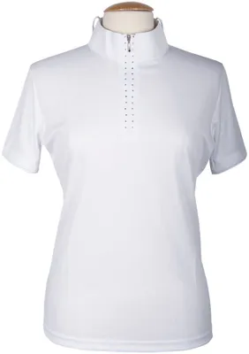 Produktbild von Harrys Horse Turniershirt Champ weiß Turnierbluse mit Kristallbesatz  , Größe:176