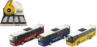 Obrázek produktu pro Autobus EXPRESS na zpětné natažení v barevných variantách - (č. 251)