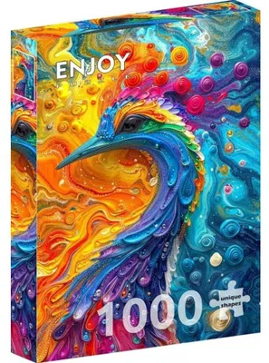 Imagen del producto de Rompecabezas de 1000 piezas, Enjoy – Plumas de mármol