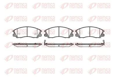 Produktbild von REMSA Bremsbeläge Satz Vorne Bremsklötze für HYUNDAI TERRACAN (HP) 0771.32