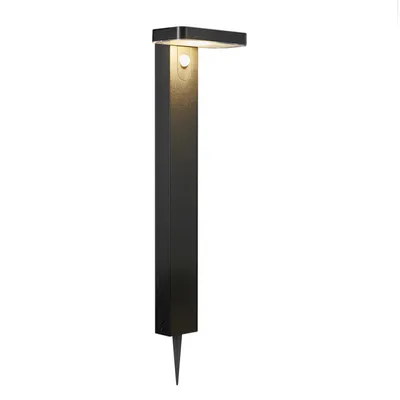 Zdjęcie produktu dla Lampa zewnętrzna słupek ogrodowy LED 4.5W z czujnikiem RICA SQUARE SOLAR 2118178003 Nordlux