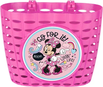 Produktbild von Disney Minnie Mouse Fahrradkorb für Mädchen 20x13x13 cm, ideal für Lenker