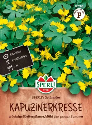 Produktbild von SPERLI Kapuzinerkressesamen Goldranke Tropaeolum peregrinum 12 Pflanzen