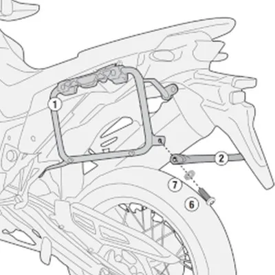 Produktbild von KAPPA MONOKEY SEITENKOFFERGESTELL FÜR HONDA XL 750 Transalp (2023) - AUCH FÜR MONOKEY RETRO-FIT K-VENTURE ALU UND K'MISSION ALU KOFFER