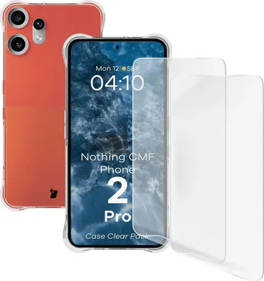 Produktbild von Bizon Case Clear Pack Hülle + 2x Displayschutzfolie für Nothing CMF Phone 2 Pro