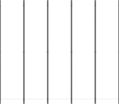 Produktbild von Möbel 5-tlg. Paravent Raumteiler Elegantes Design - Trennwand/Sichtschutz - Weiß 250x220 cm Stoff Top9751970