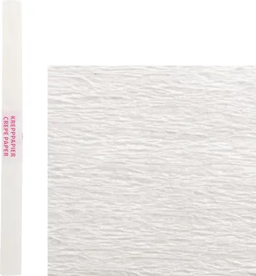Produktbild von Spirit Krepppapier Standard 200 x 50 cm, Farbe:weiss