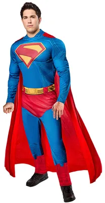 Image de Costume de Superman de luxe pour adultes - Taille S
