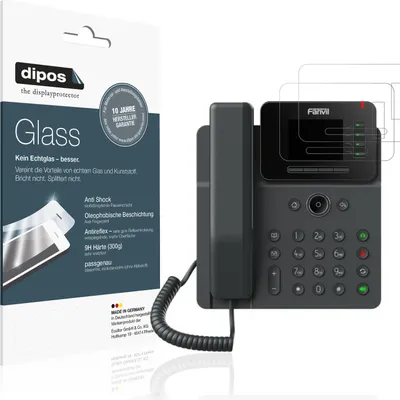 Produktbild von 2x Schutzfolie für Fanvil V61W Business matt - Anti-Shock 9H Folie dipos Glass Kunststoffglas