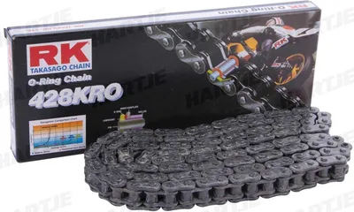 Produktbild von RK Kette 428 Kro 128 C Grau/Grau Offen