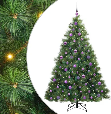Obrázek produktu pro vidaXL Umělý vánoční stromek s 300 LED diodami zelený 180 cm PE a PVC