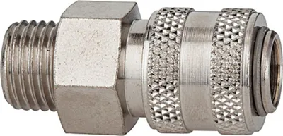 Produktbild von Riegler Schnellverschlusskupplung NW 5 »connect line«, MS vern., G 3/8 AG