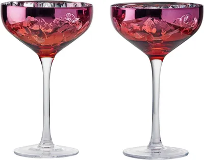 Image de Verres à champagne Artland, lot de 2, série Bloom, soufflés à la bouche