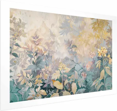 Produktbild von Posterpapier Poster - Tapestry Pattern in Colorful Flowers 30x21 cm Blätter b-H-10012-ao-a