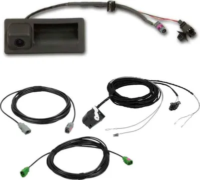 Produktbild von Original Audi Rückfahrkamera Griffleiste für Audi MMi 2G + Kufatec Kabelbaum