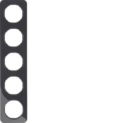 Produktbild von Berker 10152145, Schwarz, Thermoplast, Schraubenlos, Berker, Glänzend, R.1